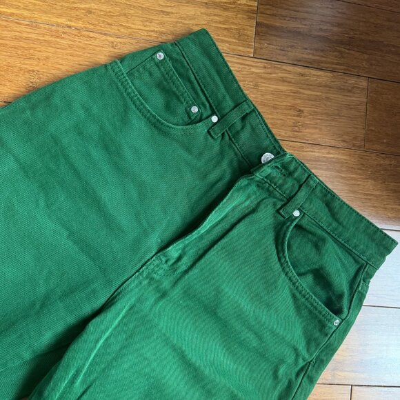 Stradivarius green jeans, size US 6 - Picture 3 of 5